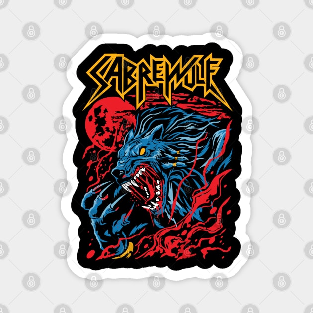 Sabrewulf Magnet by seanartzy