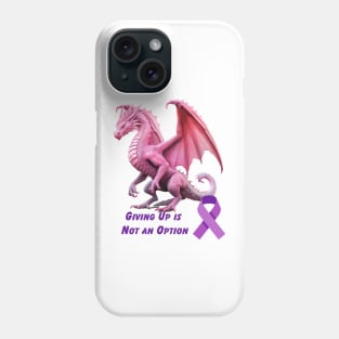 Giving Up is Not an Option - Destroy Cancer Phone Case