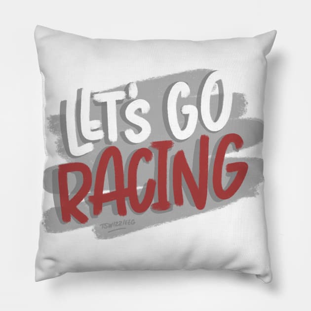 Let’s Go Racing Pillow by hoddynoddy