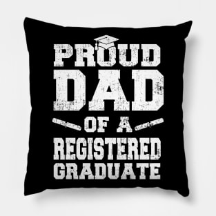 Mens Premature Newborn Nurse Gift Proud Dad Registered Graduate Pillow