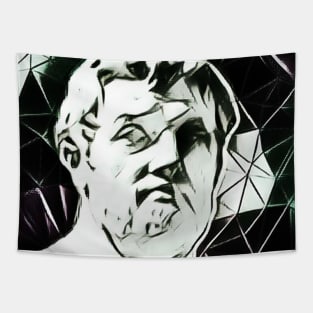 Tacitus Black And White Portrait | Tacitus Artwork 3 Tapestry