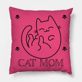 Cat Mom - for great cat parents Pillow