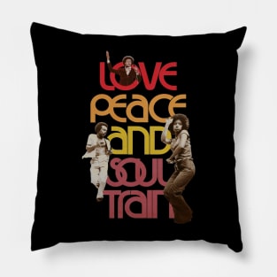 Soul Train Vintage Distressed Fan Art Design Pillow