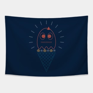 Halloween Ghost Ice Cream Tapestry