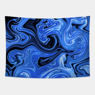 Blue swirl Tapestry