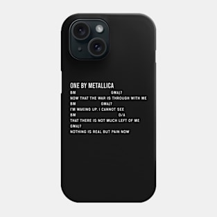 One Chords Lyrics Phone Case