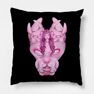 Bakeneko: Pink Monster Cat Pillow