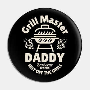 Funny Father Grill Master Daddy Pin