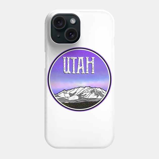 Utah Mountains Phone Case by mailboxdisco