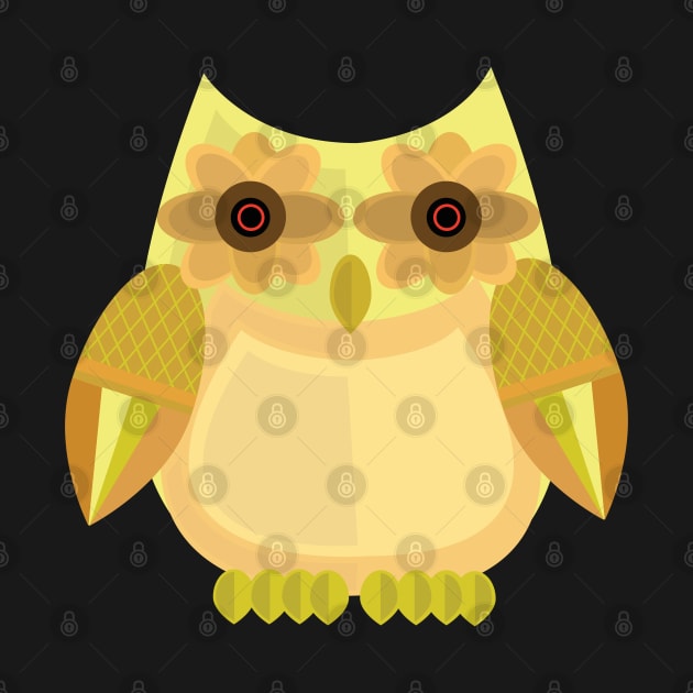 Harvest Owl - Yellow by adamzworld