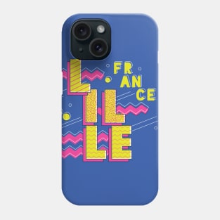 Retro 90s Lille, France Phone Case