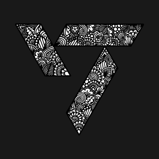 SEVENTEEEN Zentangle Logo by TheHermitCrab