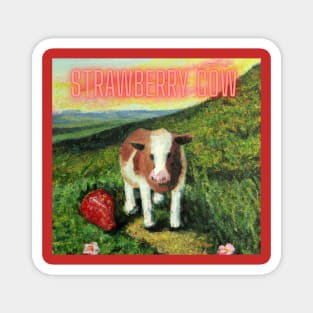 Strawberry Cow Magnet