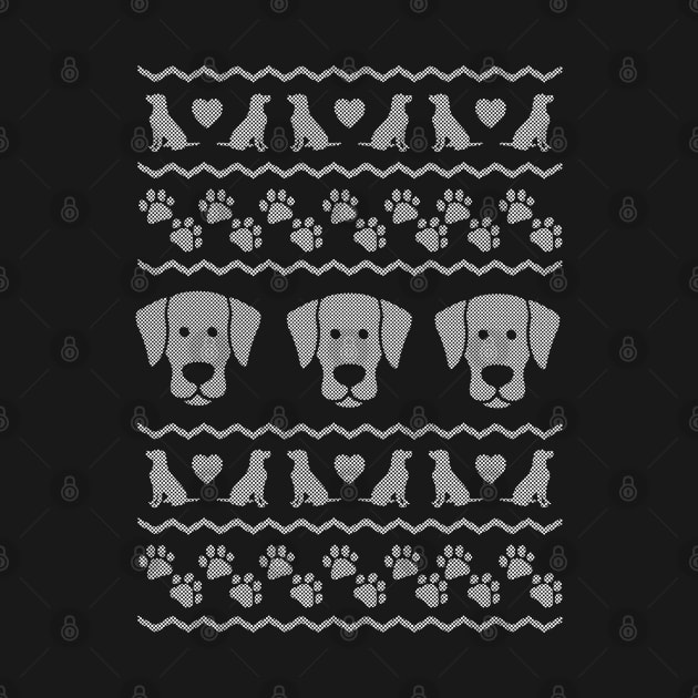 Ugly Christmas Sweater Labrador Retriever Edition by DesignCat