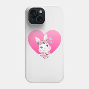 Bunny Rabbit Cute flower Phone Case