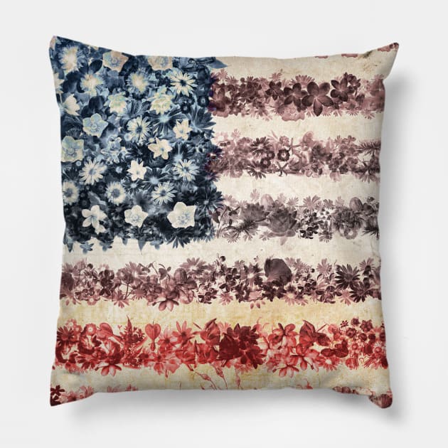 usa flag Pillow by BekimART