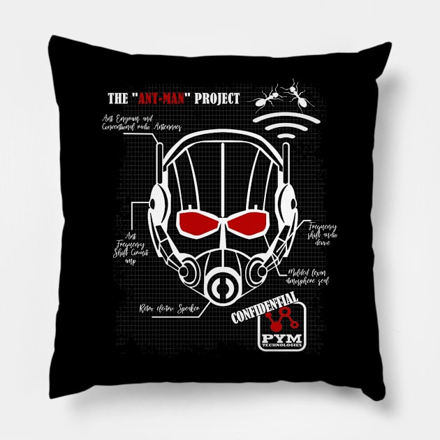 ANT MAN PROJECT Pillow by Vikingeek