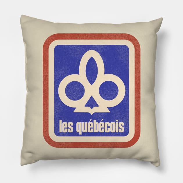 Defunct Les Quebecois De Montreal Lacrosse Team Pillow by Defunctland