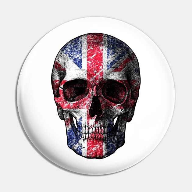 UK Skull Pin by valentinahramov