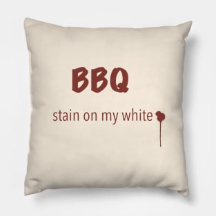 BBQ stain on my white Pillow