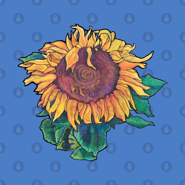 Big Sunflower Moderna by NoCoBirds