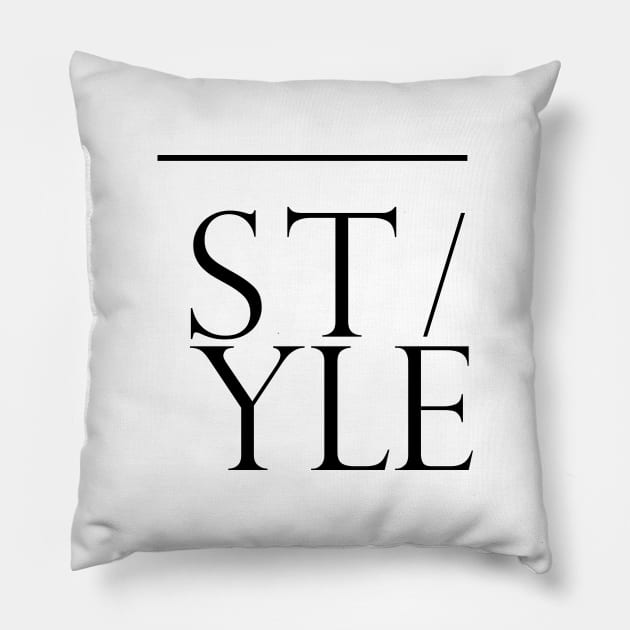 Style 2 - Classy, elegant, Minimal Typography Pillow by StudioGrafiikka