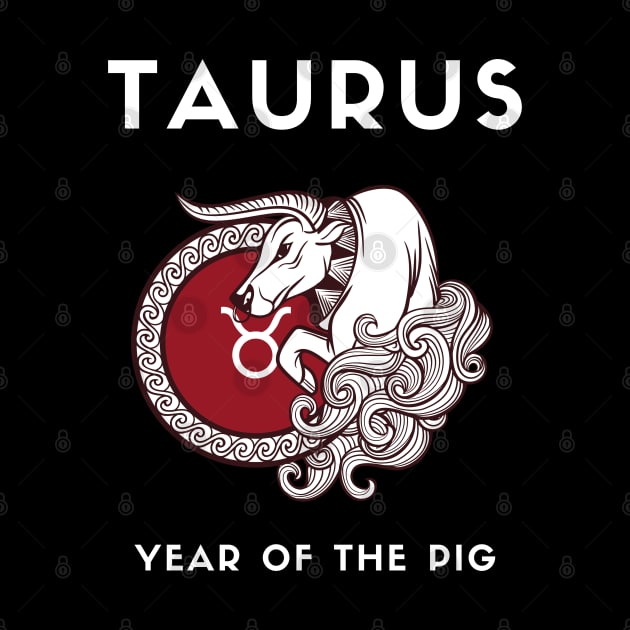 TAURUS / Year of the PIG by KadyMageInk