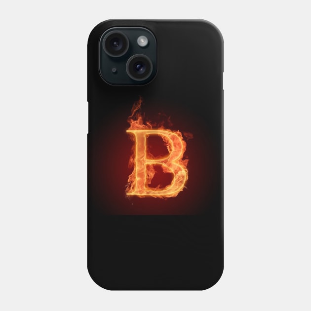 Fire letter set " B " Phone Case by Hien