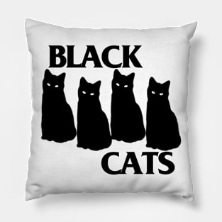 Black Cats - Black Flag Kitty Tribute Pillow