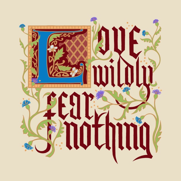 Medieval Motivation: Love (Dark Red) by AnemoneTea