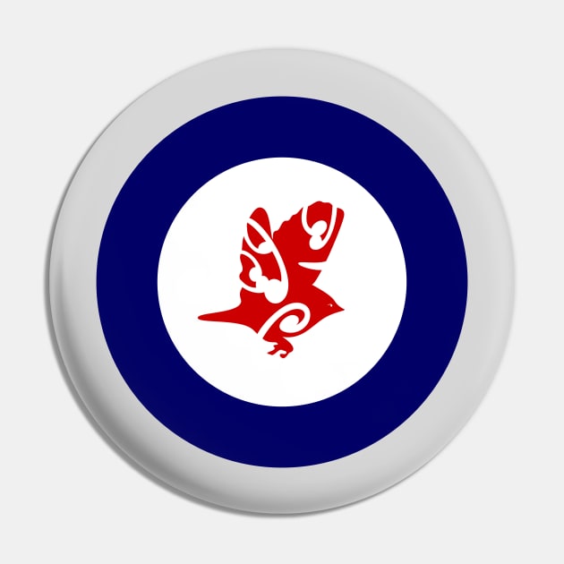 Silvereye Air Force Roundel Pin by mailboxdisco