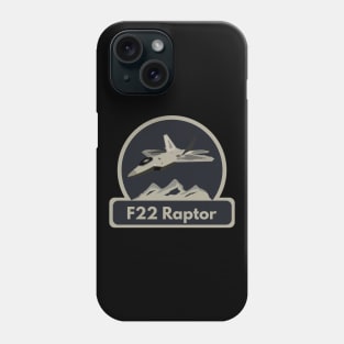 F22 Raptor Jet Fighter Pilot Phone Case