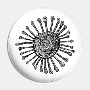 Corona virus Pin