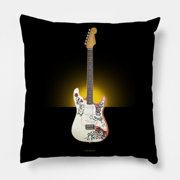 Jimi @ Monterey Pillow by Jimb Fisher Art