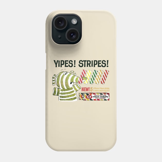 YIPES! STRIPES! Beech-Nut Fruit Stripe Gum Phone Case by offsetvinylfilm