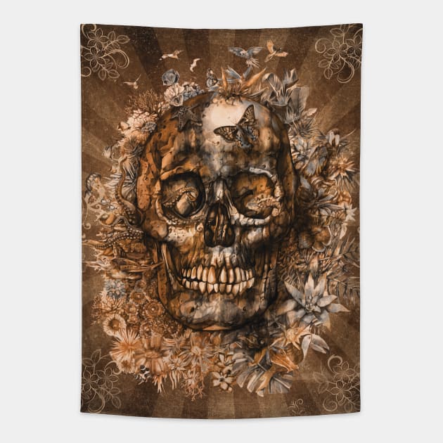 skull Tapestry by BekimART