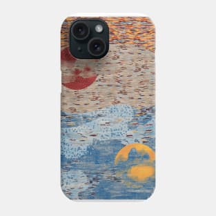 Echos of the moon in the sea Phone Case