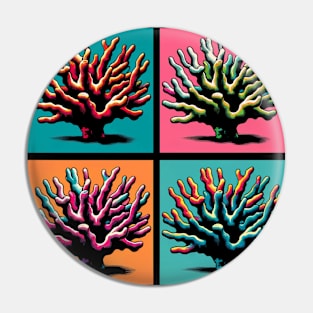 Pop Staghorn Coral - Cool Underwater Pin