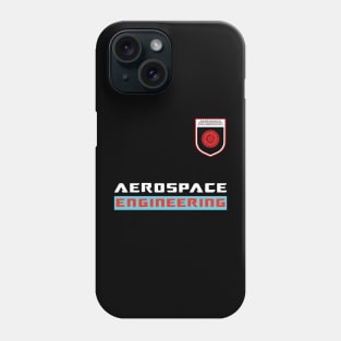 Aerospace engineering text and logo aircraft engineer design Phone Case
