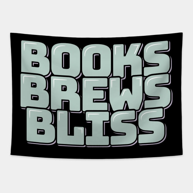 Books Brews Bliss Tapestry by ardp13