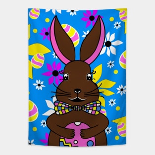 CUTE Easter Bunny Floral With Easter Eggs Tapestry