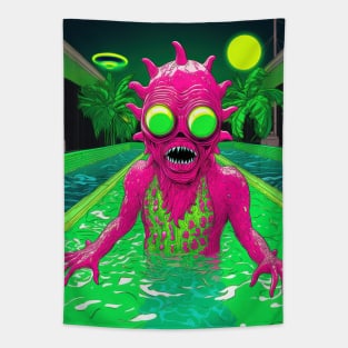 Fluorescent Monster Tapestry