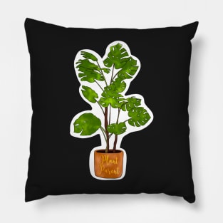 Monstera Plant Parent Pillow