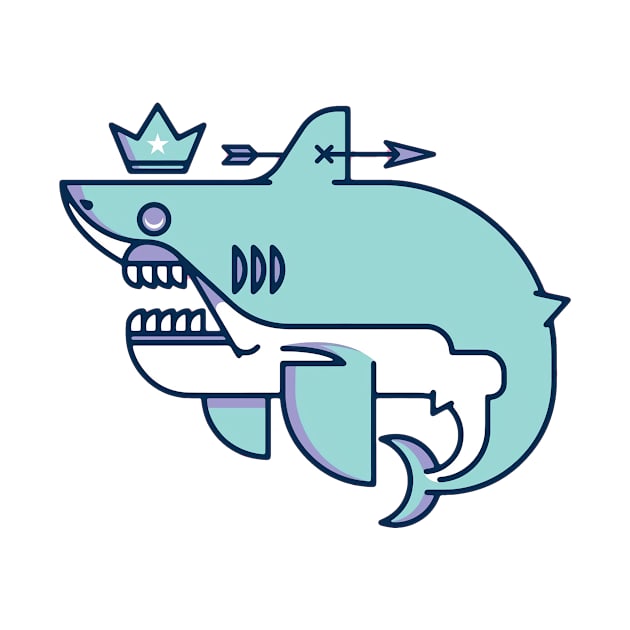 king blue shark by skulls_4j