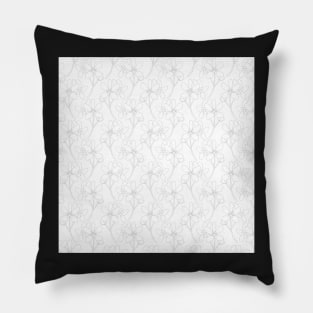 Flower Line Drawing Pillow