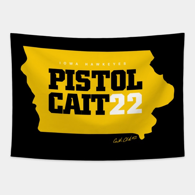 Caitlin Clark Pistol Cait Tapestry by Juantamad