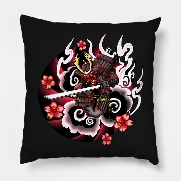 Samurai Pillow by RowdyPop