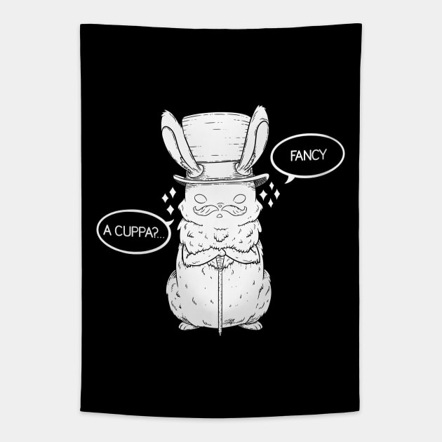 Top Hat Bunny Tapestry by zarya_kiqo