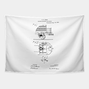 Electric Magnetic Car Brake Vintage Retro Patent Hand Drawing Funny Novelty Gift Tapestry