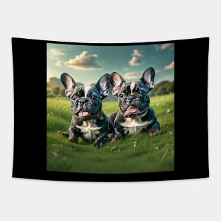 French Bulldog Puppies Tapestry